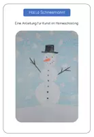Vorschau - Mal- und Bastelvorlagen - Anleitung für das Bild "Hallo Schneemann!" - Deckblatt