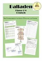 Vorschau - Unterrichtsreihen - Ballade Der Zauberlehrling von Goethe - Deckblatt
