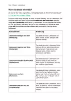 Vorschau - Arbeitsblätter - Arbeitsblatt inkl. Video Kennzeichen des Lebendigen - Deckblatt