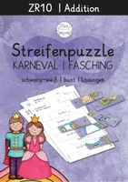 Vorschau - Arbeitsblätter - GESAMTPAKET | Rechenpuzzle Streifen | Karneval & Fasching | ZR 10 - Seite 1