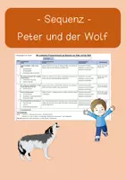 Vorschau - Lehrpläne/Lehrermaterial - Sequenzplan zum Thema Peter und der Wolf - Deckblatt