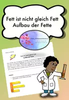 Vorschau - Arbeitsblätter - Fett ist nicht gleich Fett: Aufbau der Fette - Deckblatt