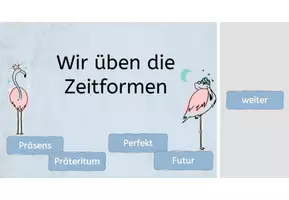 Vorschau - Arbeitsblätter - Interaktive PDF - Quiz Zeitformen - Seite 1
