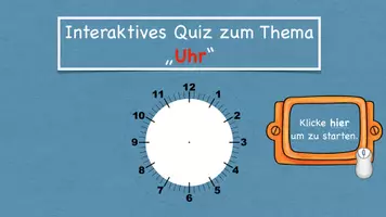 Vorschau - Interaktives Material - Interaktives Quiz zum Thema "Uhr" - Seite 1