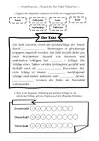 Vorschau - Arbeitsblätter - Musiktheorie: Modul 9a - Der Takt/ Taktartangaben - Seite 1