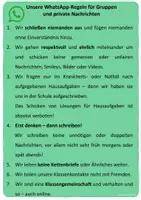 Vorschau - Poster - Regelposter für WhatsApp: Gruppen und private Nachrichten (editierbar) - Seite 2