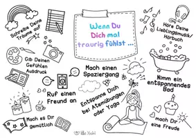 Vorschau - Mal- und Bastelvorlagen - 🌈 Ausmalbild zum Thema Gefühle 🌦 - Seite 2