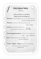 Vorschau - Arbeitsblätter - Forscheraufträge: Nomen, Verben, Adjektive (Kopiervorlagen) - Seite 2