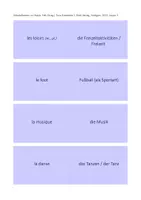 Vorschau - Aufgabenkarten - Vokabelkarten zu Tous Ensemble 1, Unité 3 - Seite 1
