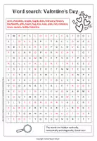Vorschau - Spiele - Word Search Valentine's Day - Suchsel Valentinstag - Seite 2