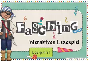 Vorschau - Interaktives Material - Interaktives Lesespiel Fasching - Seite 3
