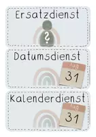 Vorschau - Bildkarten - Klassendienste blau - Dienste Aufgaben in der Klasse - Seite 2
