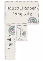 Vorschau - Anderer Materialtyp - Hausaufgaben-Parkplatz - Organisation Hausaufgaben - Seite 1