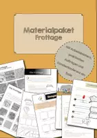 Vorschau - Arbeitsblätter - Materialpaket Frottage, Drucken, Abdruck - Deckblatt