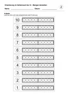 Vorschau - Arbeitsblätter - Mengen darstellen (Zahlenraum bis 10) - Deckblatt