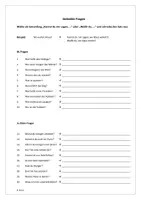 Vorschau - Arbeitsblätter - Indirekte Fragen schreiben - Deckblatt