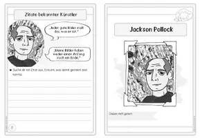 Vorschau - Arbeitsblätter - Künstler-Faltheft: Jackson Pollock (Action Painting) - Seite 1