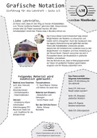 Vorschau - Arbeitsblätter - Grafische Notation: Analysieren und selbst schreiben - Seite 1