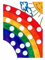 Vorschau - Fördermaterial/Inklusion - Zahlenraum 10 vier Klettmappen zum Thema Regenbogen / Wetter Freiarbeit - Seite 1