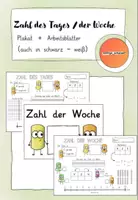 Vorschau - Arbeitsblätter - Zahl des Tages I Zahl der Woche I Für die zweite Klasse (ZR 100) #edukiknaller2021 - Deckblatt