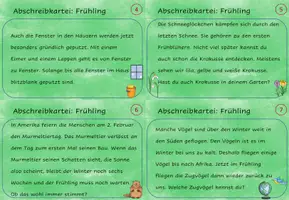 Vorschau - Arbeitsblätter - Abschreibkartei Frühling - Seite 3