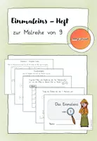 Vorschau - Arbeitsblätter - Einmaleins - Heft: Das Einmaleins von 9 unter der Lupe - Deckblatt