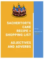 Vorschau - Arbeitsblätter - Recipe for Sachertorte Cake in English - adjectives/adverbs - Deckblatt