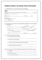 Vorschau - Arbeitsblätter - Grammar Revision: Present Perfect Progressive (mit since/for) - Seite 2