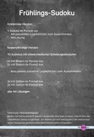 Vorschau - Arbeitsblätter - Frühlings-Sudoku - Klassen 1 bis 4 - kostenlose Version - Seite 1