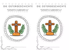 Vorschau - Unterrichtsreihen - Ostergeschichte Arbeitsblätter für den Religionsunterricht - Deckblatt