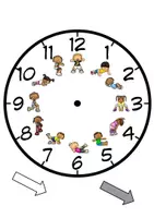 Vorschau - Arbeitsblätter - Schwitzerchen-around the clock Version 2 mit Bildern - Seite 1