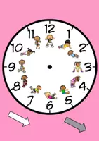 Vorschau - Arbeitsblätter - Schwitzerchen-around the clock Version 2 mit Bildern - Seite 2