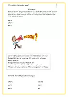 Vorschau - Arbeitsblätter - we're, where oder were? Erklärung, Aufgaben und Lösung - Seite 2