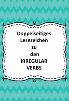 Vorschau - Mal- und Bastelvorlagen - Irregular verbs - Lesezeichen zu unregelmäßigen Verben - Deckblatt
