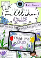 Vorschau - Unterrichtsreihen - Interaktives Quiz | Frühblüher | ab Klasse 1 - Deckblatt