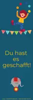 Vorschau - Mal- und Bastelvorlagen - Im Zirkus, - ein Mutmachlesezeichen! - Deckblatt
