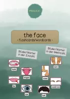 Vorschau - Bildkarten - Wort- und Bildkarten Gesicht/face (Englisch) - Deckblatt