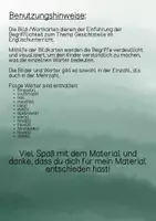 Vorschau - Bildkarten - Wort- und Bildkarten Gesicht/face (Englisch) - Seite 1