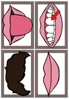 Vorschau - Bildkarten - Wort- und Bildkarten Gesicht/face (Englisch) - Seite 2