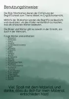 Vorschau - Bildkarten - Wort- und Bildkarten Möbel/furniture (Englisch) - Seite 1
