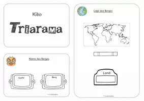 Vorschau - Arbeitsblätter - Kibo-Triarama: Interaktive PDF zum höchsten Berg Afrikas - Seite 1