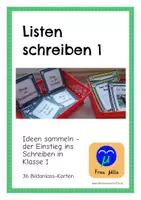 Vorschau - Stundenentwürfe - Listen schreiben 1 - Deckblatt