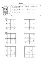 Vorschau - Arbeitsblätter - Knobelspaß Sudoku - Seite 1