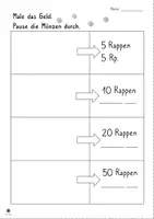 Vorschau - Arbeitsblätter - Rechnen mit Geld Klasse 2 (Schweizer Franken) - Seite 3