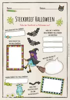 Vorschau - Arbeitsblätter - Halloween - Steckbrief - Seite 2