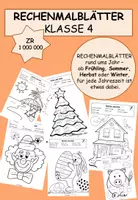 Vorschau - Arbeitsblätter - Rechenmalblätter Klasse 4 - Deckblatt