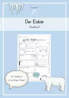 Vorschau - Arbeitsblätter - Steckbrief zum Eisbär - Deckblatt