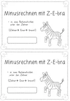Vorschau - Arbeitsblätter - Subtraktion: Zehnerübergang im Zahlenraum bis 100 mit Z-E-bra (Mathe Grundschule Klasse 2) - Seite 2
