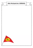 Vorschau - Arbeitsblätter - Wortspeicher Werbung Fachbegriffe sammeln Scaffolding sprachsensibler Unterricht - Deckblatt