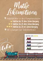Vorschau - Arbeitsblätter - Mathelokomotive Addition im Zahlenraum 20 - Arbeitsblätter zum Kleben - Seite 1